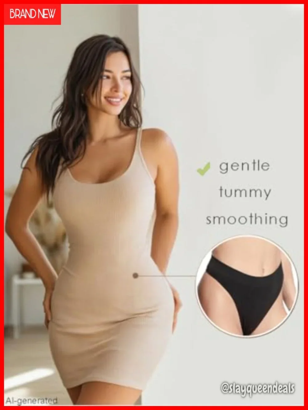 High Waisted Seamless Thong No Show Workout Underwear 6 Pack